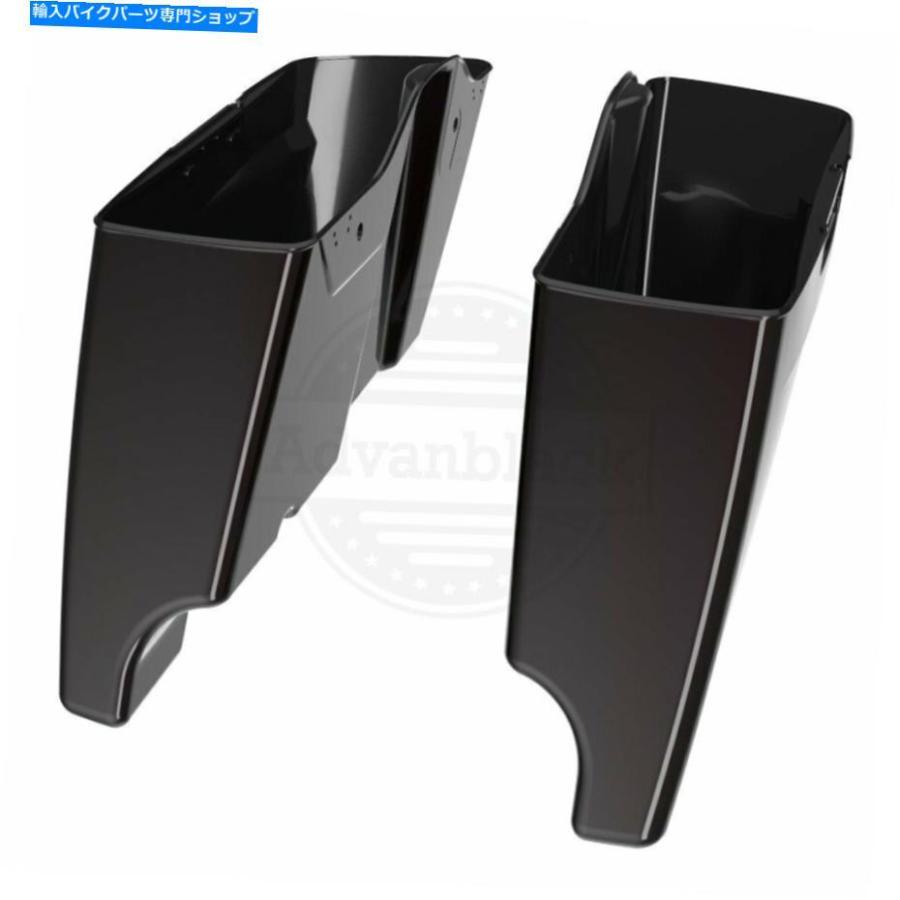 サイドバック 黒のカイエン延伸サドルバッグの底14-20ストリートエレクトラロードグライド Blackened Cayenne Stretched Saddlebag Bottom For 14-20_2