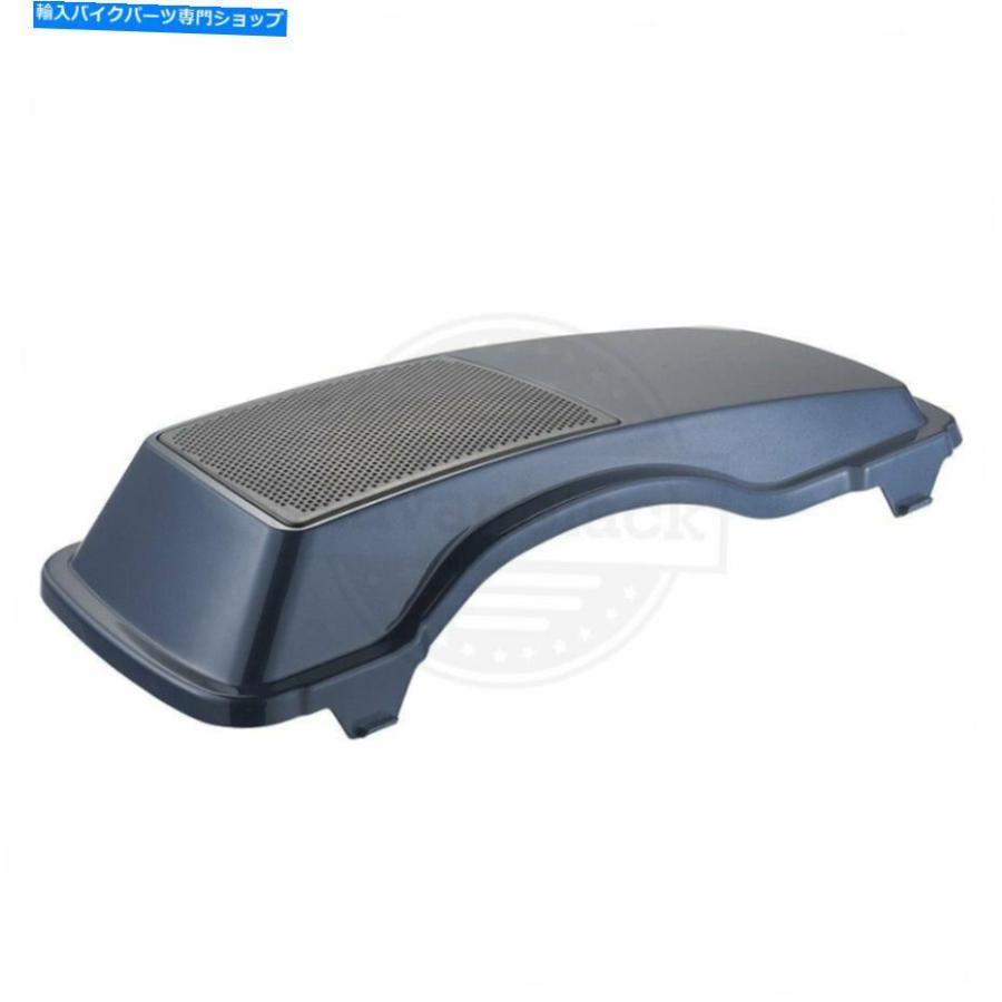 サイドバック ビッグブルーパールサドルバッグスピーカーリッドカバー用ハーレーストリートロードグライド93-13 Big Blue Pearl Saddlebags speaker lの画像