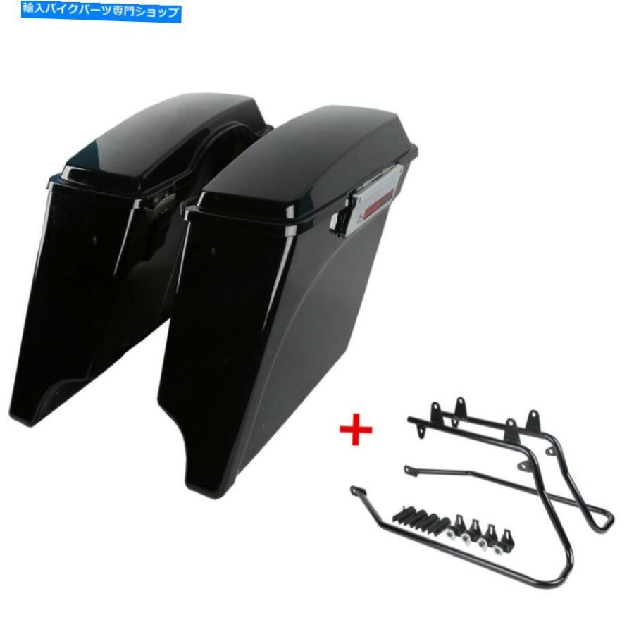 サイドバック ハーリーのソフト化燃料バッグのサドルバッグ Complete Hard Saddlebags Saddle bags W/ Softail Conversion Brackets For Harley