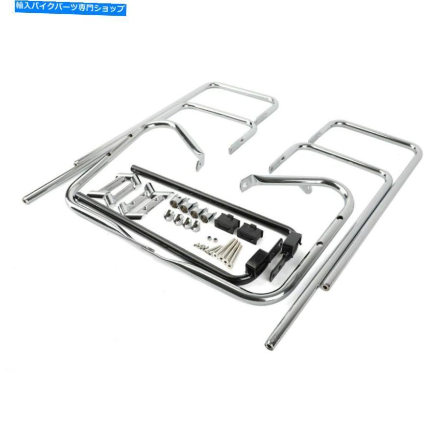 サイドバック ロードキングエレクトラ街滑り溝97-08のためのサドルバッグガードレールマウントフィット Saddlebag Guard Rail Mount Fit for Touringの画像