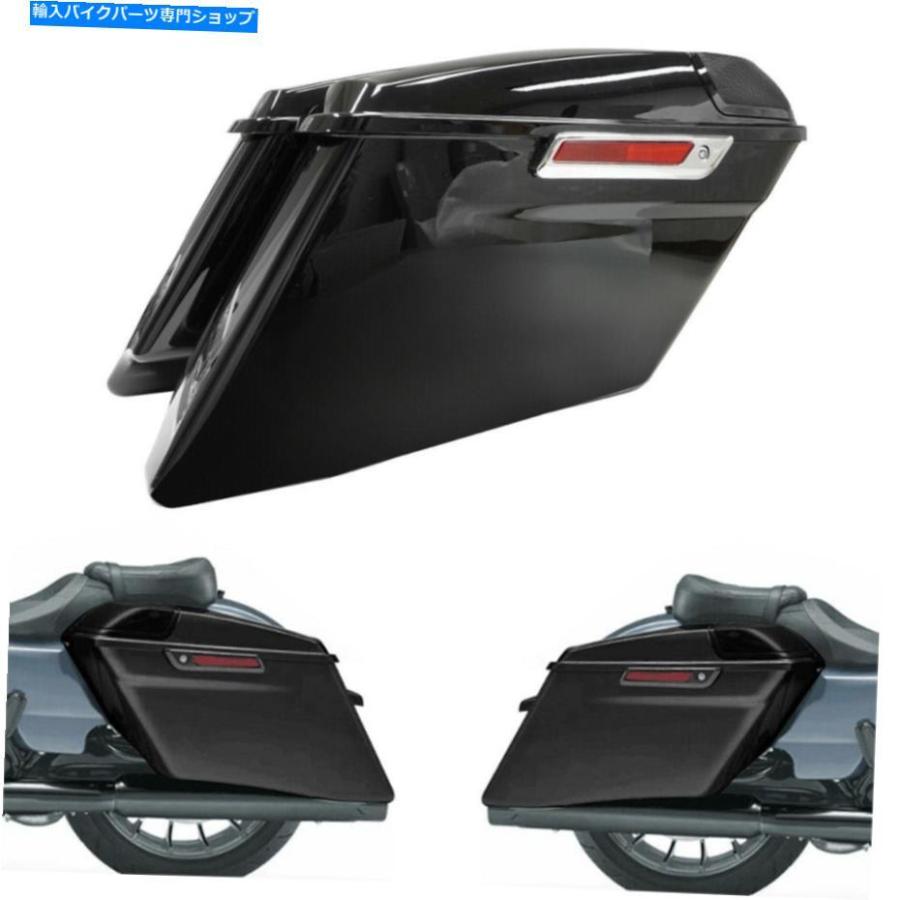 サイドバック 4 \"CVO拡張伸張堅いサドルバッグサドルバッグ14-20 4\"" CVO Extended Stretched Hard Saddlebags Saddle bags For Harley Touring 14-20"
