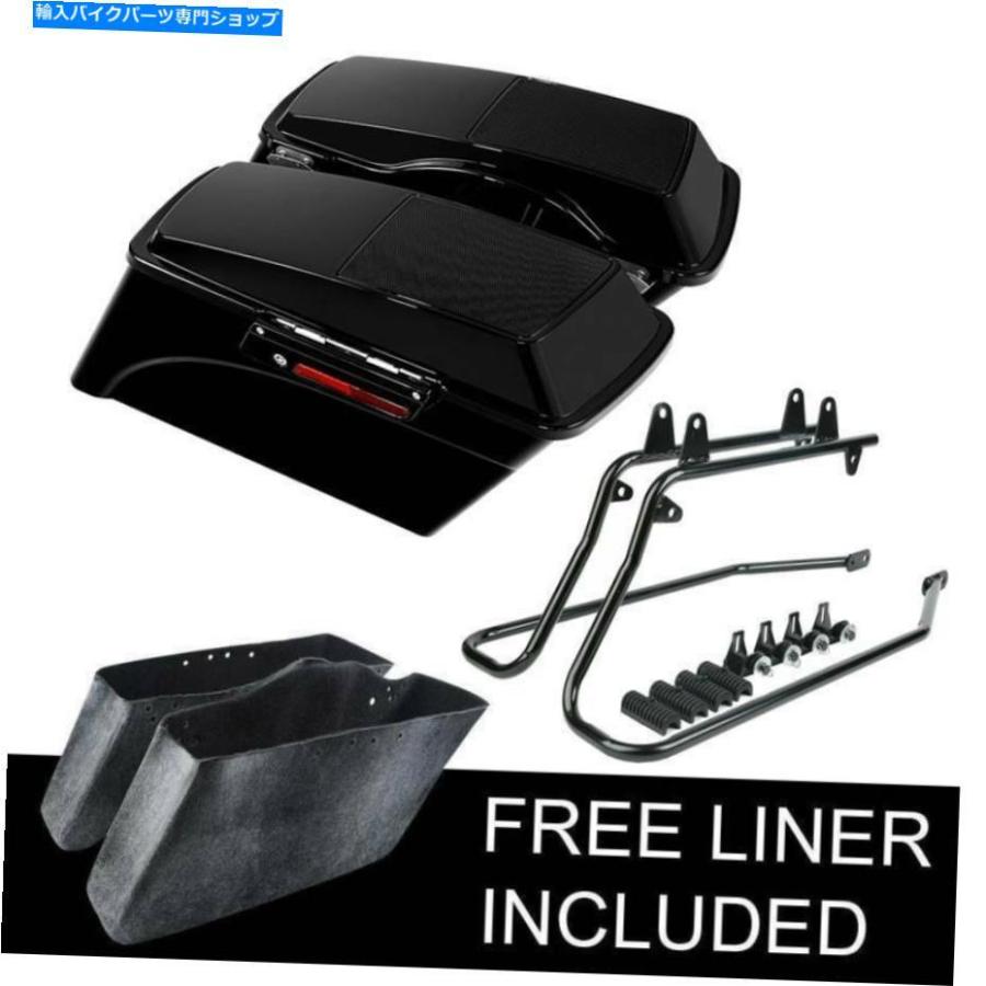 サイドバック サドルバッグ6x9 ''スピーカーふたコンバージョンブラケットフィットハーレーソフト86-2013 12 Saddlebag 6x9'' Speaker Lid Conversion