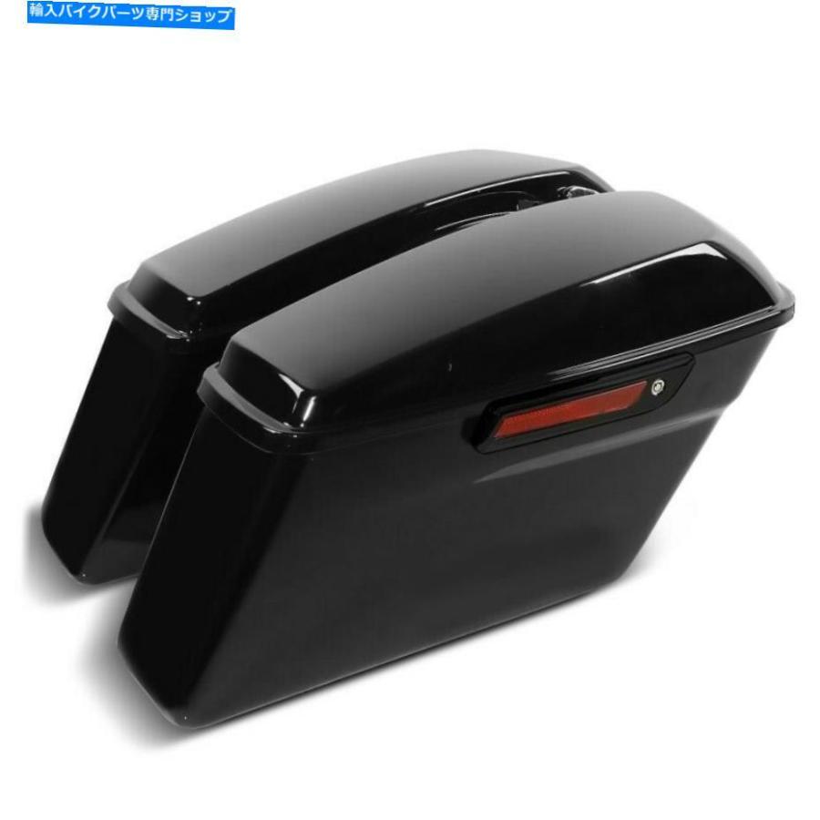 サイドバック ハーリーダビッドソンツーリングモデル2014-ブラックラッチのためのハードサドルバッグ Hard saddlebags for Harley Davidson Touring M