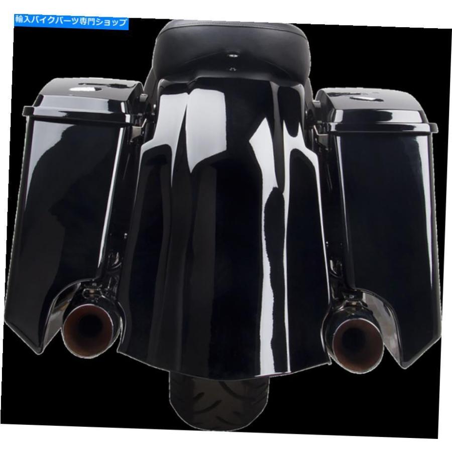 サイドバック Arlen Ness 5 \"ブラック左サイドアングルバッグ93-13ハーレーツーリングバッガーFLHX Arlen Ness 5\" Black Left Side Angled Saddlebagの画像