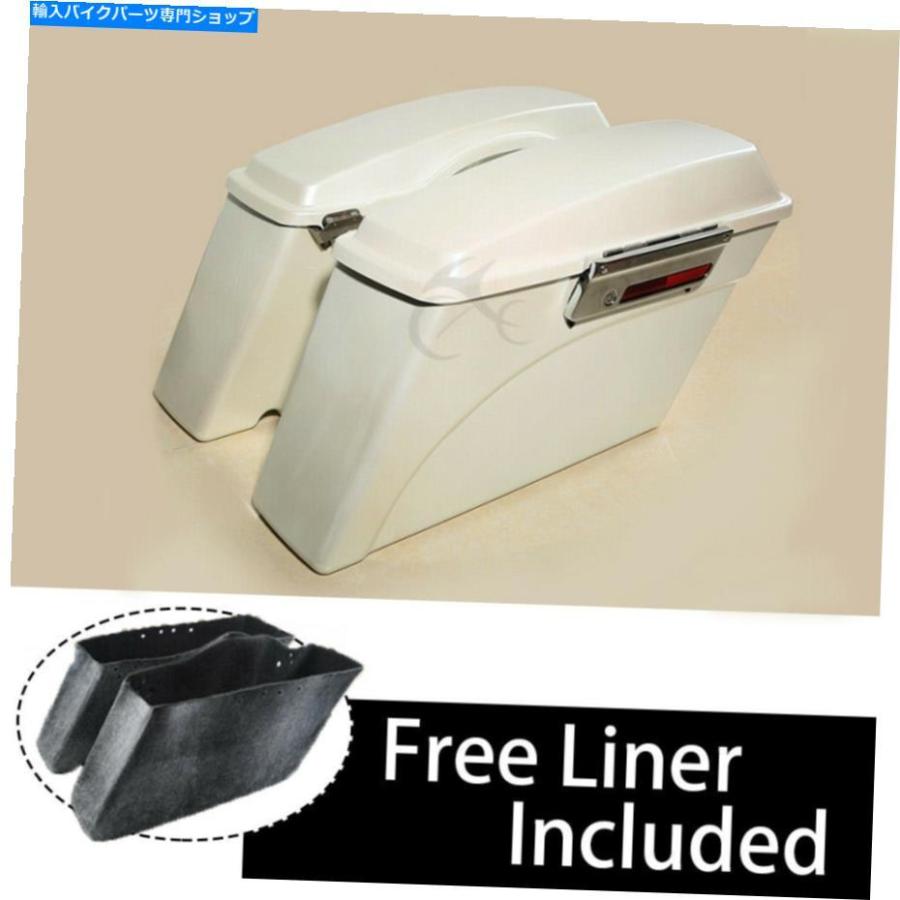 サイドバック ハーリーツーリングロードストリートグライドウルトラ1994-2013のためのハードサドルバッグフィット Hard Saddlebag Fit For Harley Tou
