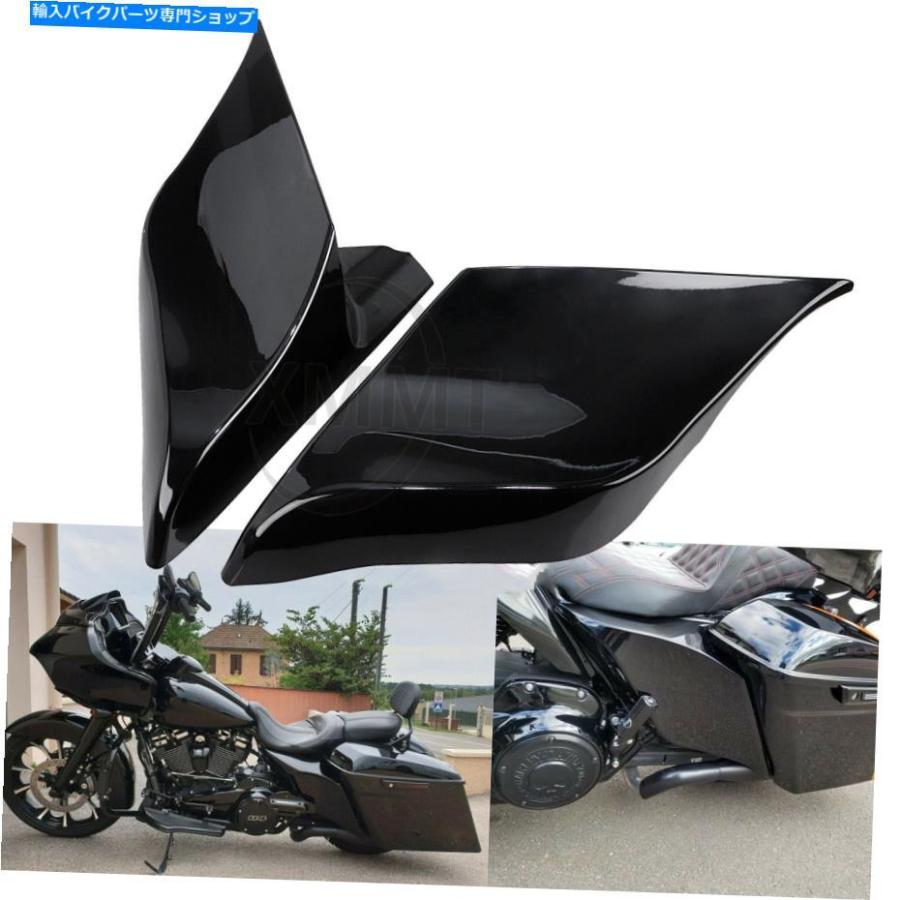 サイドバック Harley Street Glide CVO Flhxseのための2倍の伸縮されたサドルバッグサイドカバー 2x Stretched Extended Saddlebag Side Covers For H