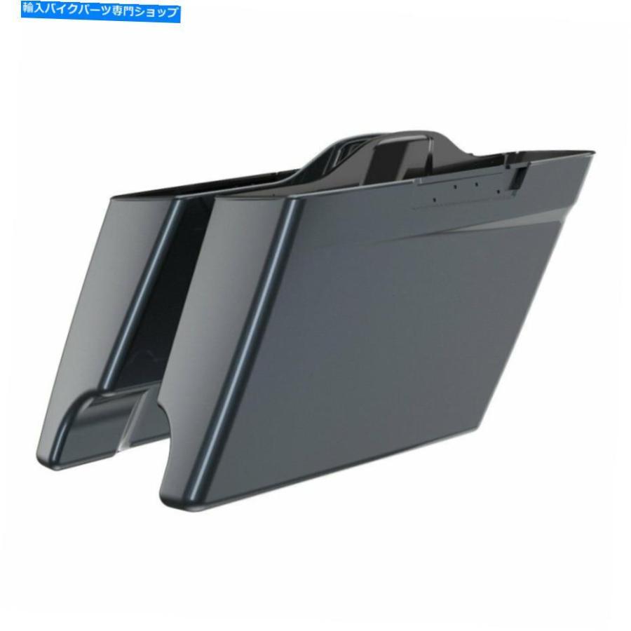 サイドバック ブラックテンペスト拡張バッグストレッチサドルバッグフィットハーリーツーリング14+ Black Tempest Extended Bags Stretched Saddlebag