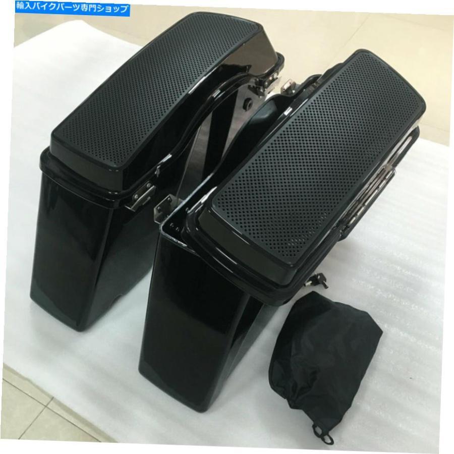 サイドバック 6x9 ''スピーカーふた付き硬いサドルバッグサドルバッグのためのサドルバッグ1994-2013 With 6x9'' Speaker Lid Hard Saddlebags Saddle