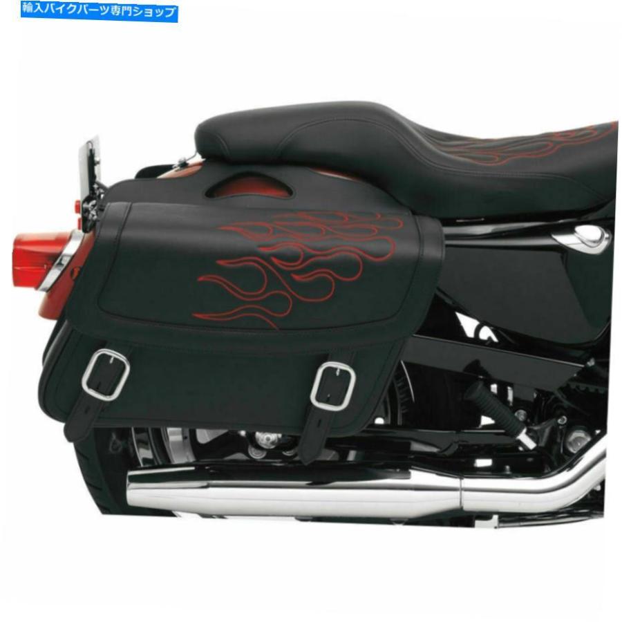 サイドバック Saddlemen Red Highwaymanタトゥーサドルバッグ - スローオーバーマウントミディアム Saddlemen Red Highwayman Tattoo Saddlebags - Th