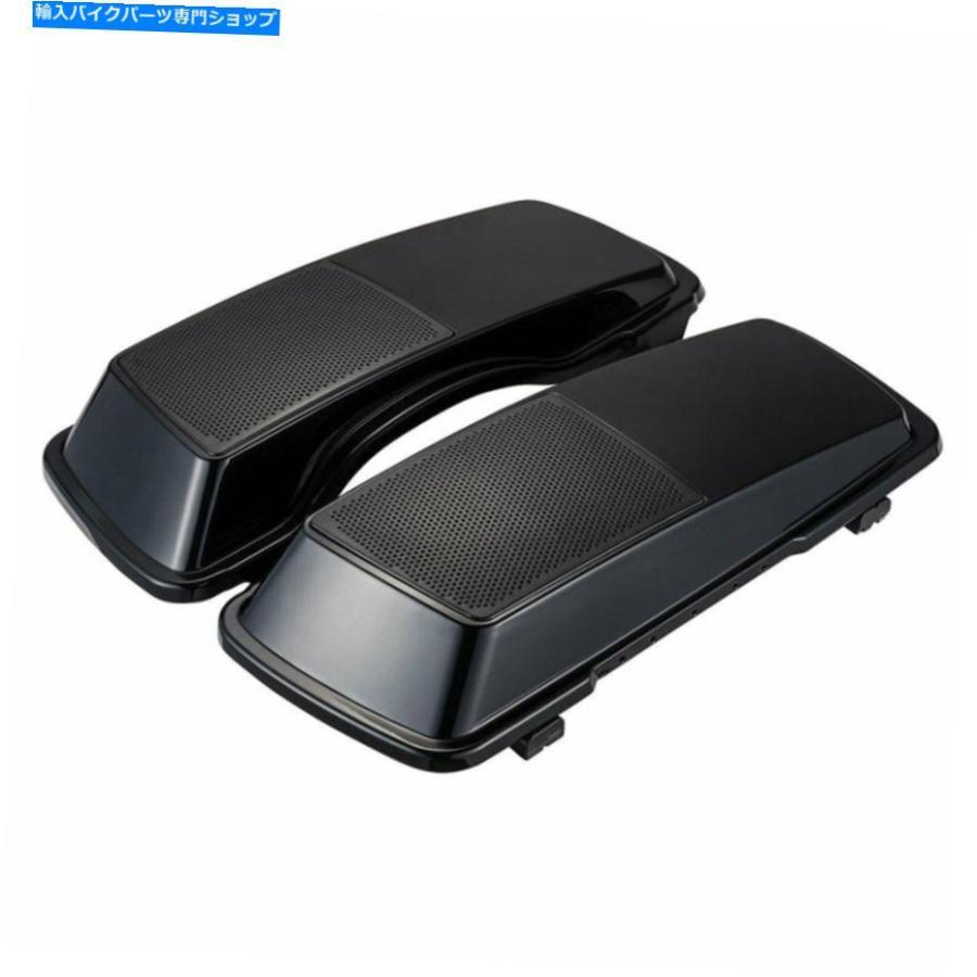 サイドバック Advanblackミッドナイトパールサドルバッグスピーカーリッドカバーハーレー Advanblack Midnight Pearl Saddlebags Speaker Lids Coverの画像