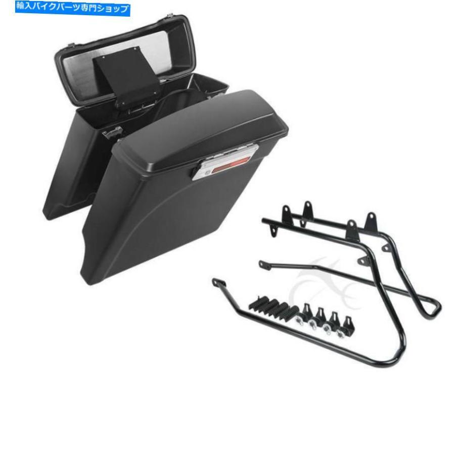 サイドバック 5 \"延伸サドルバッグ変換ブラケットフィットハーレーソフトFLSTN 86-13 5\" Stretched Saddlebag Conversion Bracket Fit For Harley Sof