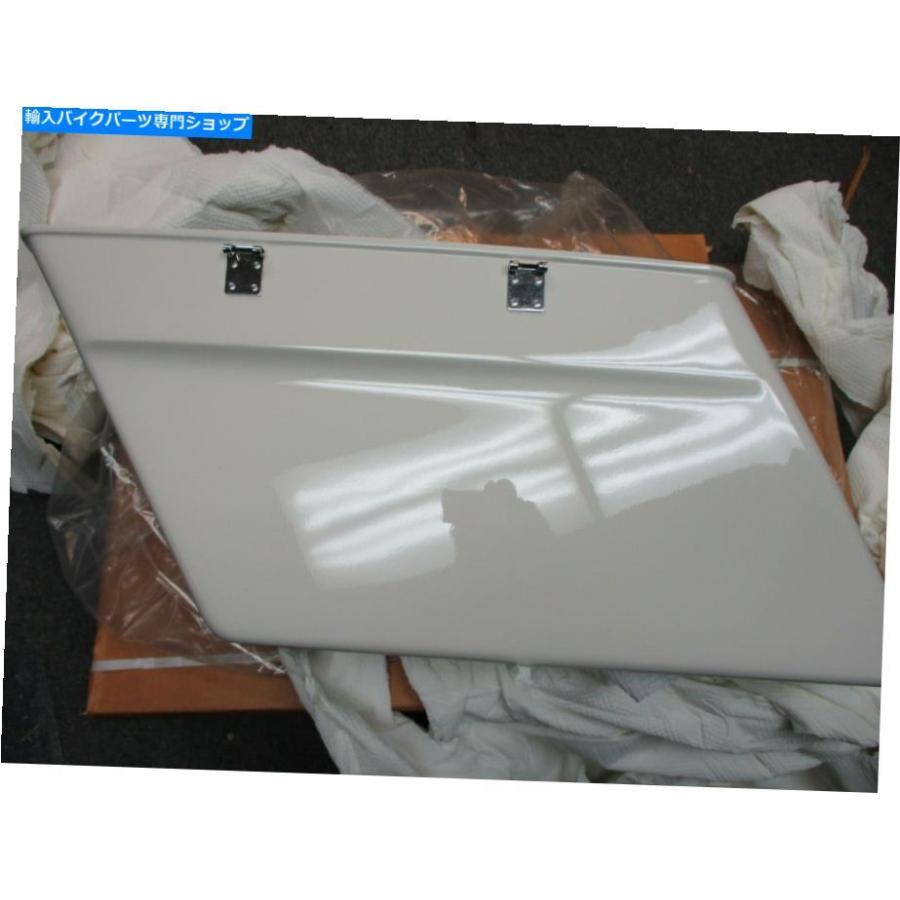 サイドバック ハーレーダビッドソンOEM 1985 Flhtp左警察サドルバッグブリッチホワイト90613-85av Harley Davidson OEM 1985 FLHTP Left Police Saddl