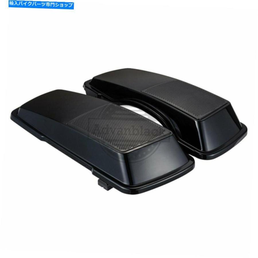 サイドバック ミッドナイトパールサドルバッグスピーカーの蓋for Harley Street Road Electra Glide 93-13 Midnight Pearl Saddlebag speaker lids fo