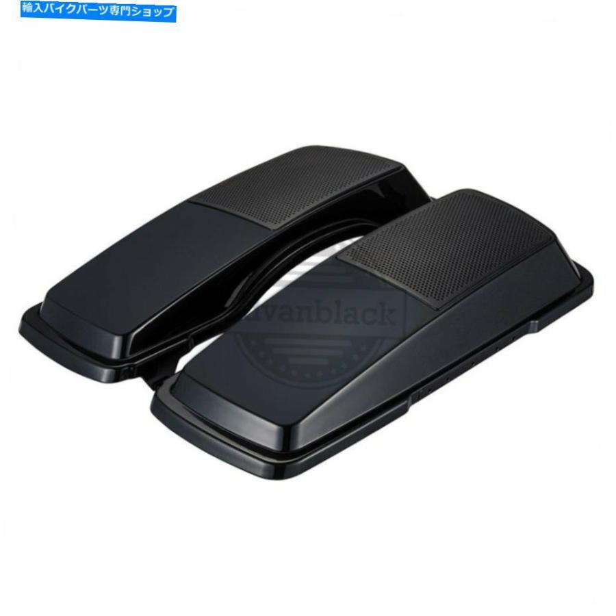 サイドバック ミッドナイトパールサドルバッグスピーカーの蓋for Harley Street Road Electra Glide 93-13 Midnight Pearl Saddlebag speaker lids foの画像