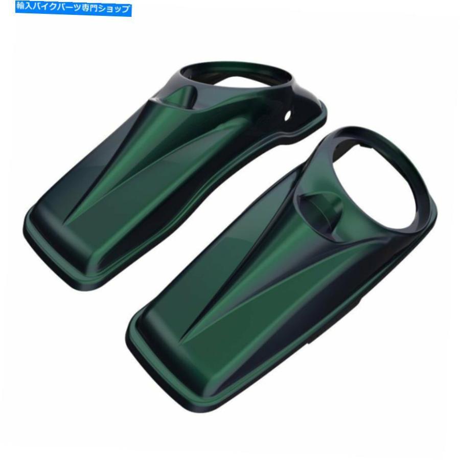 サイドバック ヘビ毒8 ''スピーカーのふたカバーフィットハーレーストリートロードエレクトラグライド14+ Snake Venom 8'' Speaker Lids Cover Fits H