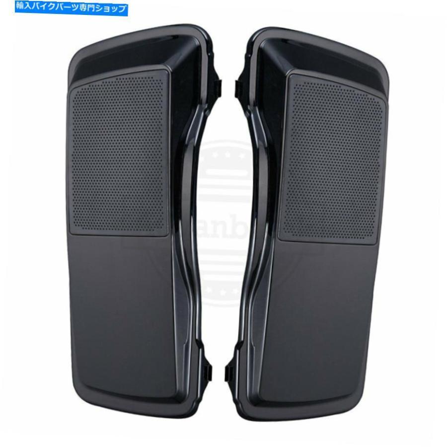 サイドバック Advan Vidived Black 6 x 9サドルバッグスピーカー2006-2013ハーレーツーリング Advan Vivid Black 6 x 9 Saddlebag Speaker Lids For 2の画像
