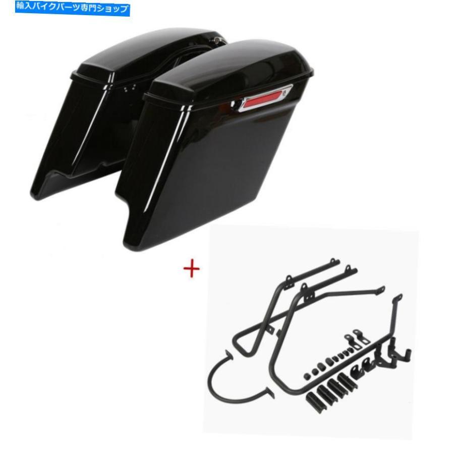 サイドバック 5 \"延伸サドルバッグ+コンバージョンブラケットマウントキット04 upハーリースポーツスター 5\" Stretched Saddle bag+Conversion Bracke