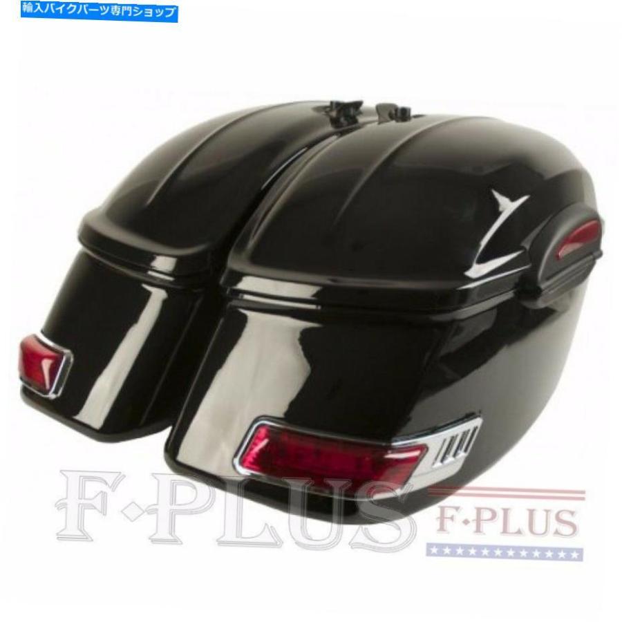 サイドバック RSオートバイハードサドルバッグは、ほとんどのロードスターVスターロイヤルスターMarauder VTXにフィット RS Motorcycle Hard Saddleba
