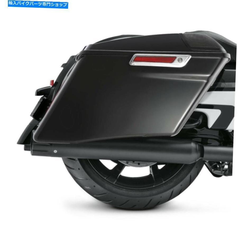 サイドバック 4 \"ハーレイのための長さの黒い硬いサドルバッグラッチフィットflhr flht 2014-21 4\" Extended Black Hard Saddlebags Latch Fit For Haの画像
