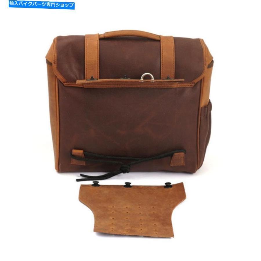 サイドバック ハーリーダビッドソンのためのワックスコットンブラウンからのLongride Saddlebag Classic Longride Saddlebag Classic From Waxcottonの画像
