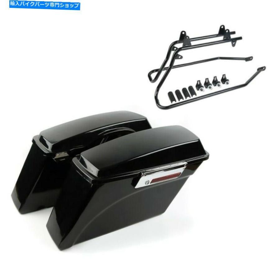 サイドバック ハーリーダイナローライダー08-17 DY1のための硬質サドルバッグセット Hard Saddlbags Set for Harley Dyna Low Rider 08-17 DY1