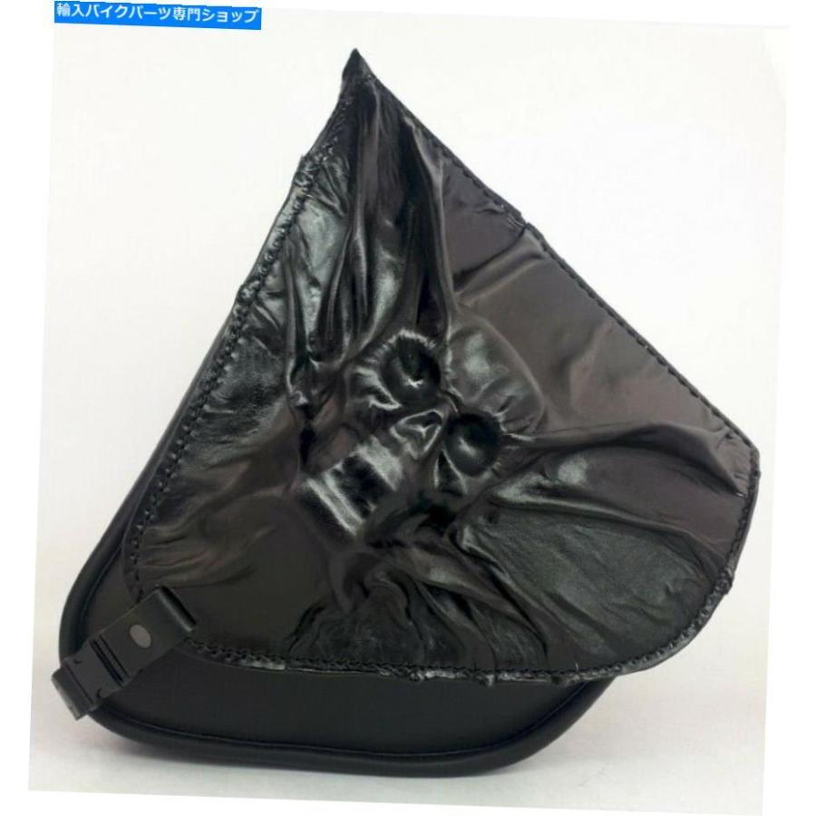 サイドバック サドルバッグフレームレザースカル/スカルハーレーソフトファットボーイブレイクアウトVN Saddlebag Frame Leather Skull / Skull Harle