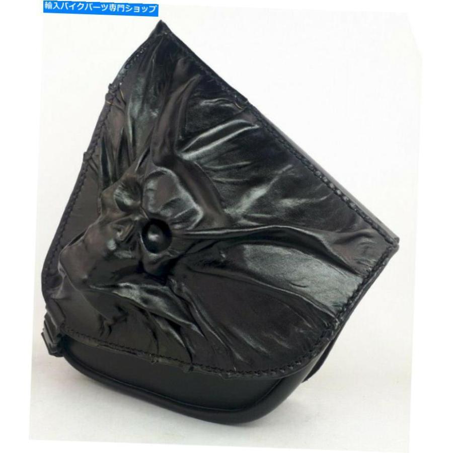 サイドバック サドルバッグフレームレザースカル/スカルハーレーソフトファットボーイブレイクアウトVN Saddlebag Frame Leather Skull / Skull Harle_1