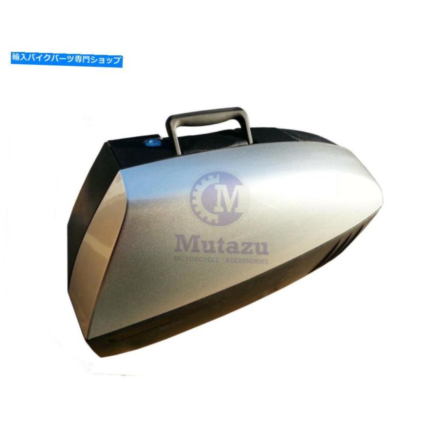 サイドバック 2003年から2010年までのMutazuハードサドルバッグホンダST1300ファクトリシルバー Mutazu Hard Saddlebag for 2003 to 2010 Honda ST130