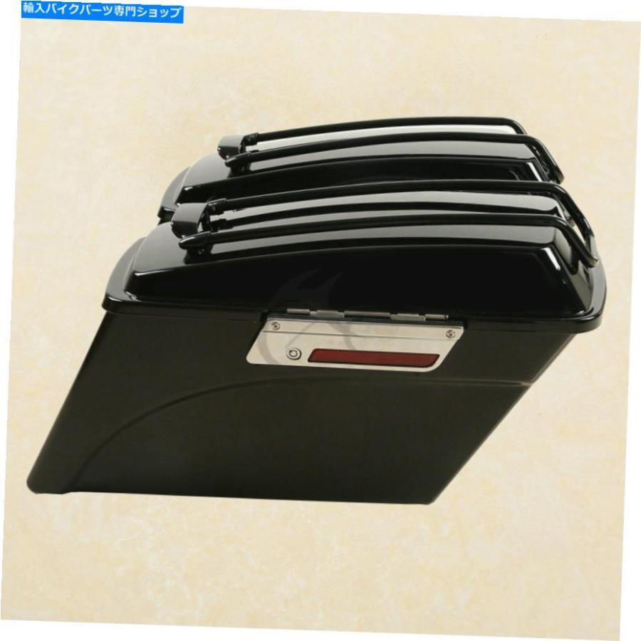サイドバック ハードサドルバッグトップレールw /ハーレーツーリングソフトダイナスポーツスター Hard Saddle bags Top Rail w/ Light For Harley Tou_1