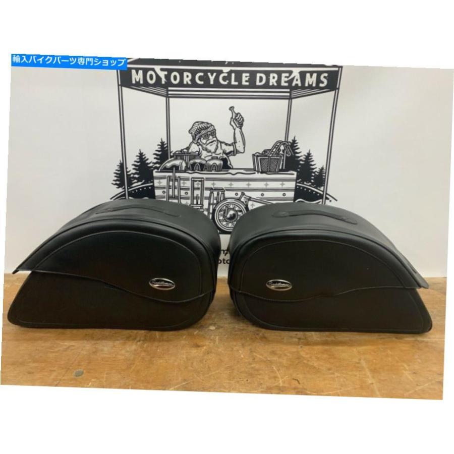 サイドバック サドルメン涙ドロップクルークンボサドルバッグハーリーダビッドソン Saddlemen Tear Drop Cruis’n Jumbo Saddlebags for Harley David バイク-車、バイク、自転車