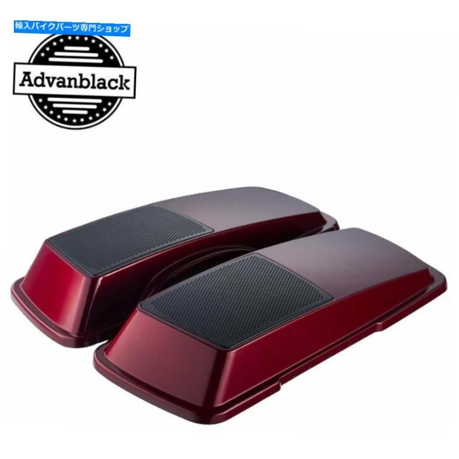サイドバック クリムゾンレッドサングル6 x 9サドルバッグスピーカーの蓋for Harley Touring 2006-2013 Crimson Red Sunglo 6 x 9 Saddlebag Speaker