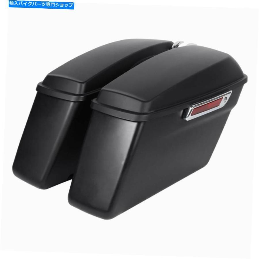 サイドバック マットのABSハードサドルバッグはハーレーツーリングElectra Street Glide 2014-2019のためにフィットする Matte ABS Hard Saddle Bagsの画像