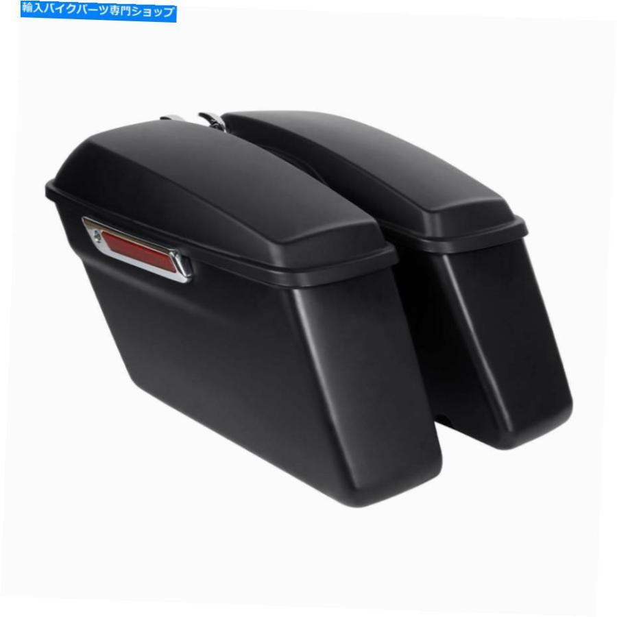 サイドバック マットのABSハードサドルバッグはハーレーツーリングElectra Street Glide 2014-2019のためにフィットする Matte ABS Hard Saddle Bagsの画像