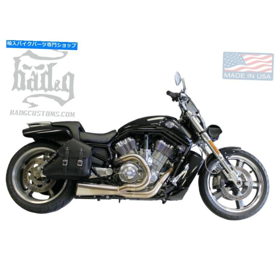 サイドバック ハーレーVロッドマッスル右側ブラックソロバッグサドルバッグ - VRR031悪い＆G税関 Harley V-ROD MUSCLE RIGHT Side BLACK SOLO BAG Sad
