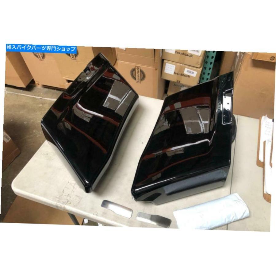 サイドバック os＆D ADVANBLACK CVO表現スタイル取りひろげるサドル御徒面子Vivid Black Fit Harley Touring 14+ os\u0026D Advanblack CVO Style Extended Saddlebag Viv その他フレーム関連用品-車、バイク、自転車-バイク