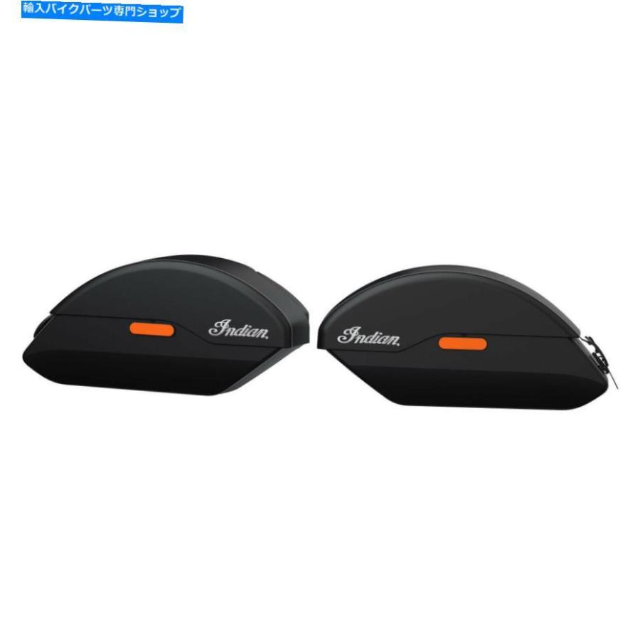 サイドバック インドのオートバイクイックリリースセミリジッドサドルバッグ、ブラック Indian Motorcycle Quick Release Semi-Rigid Saddlebags, Bla