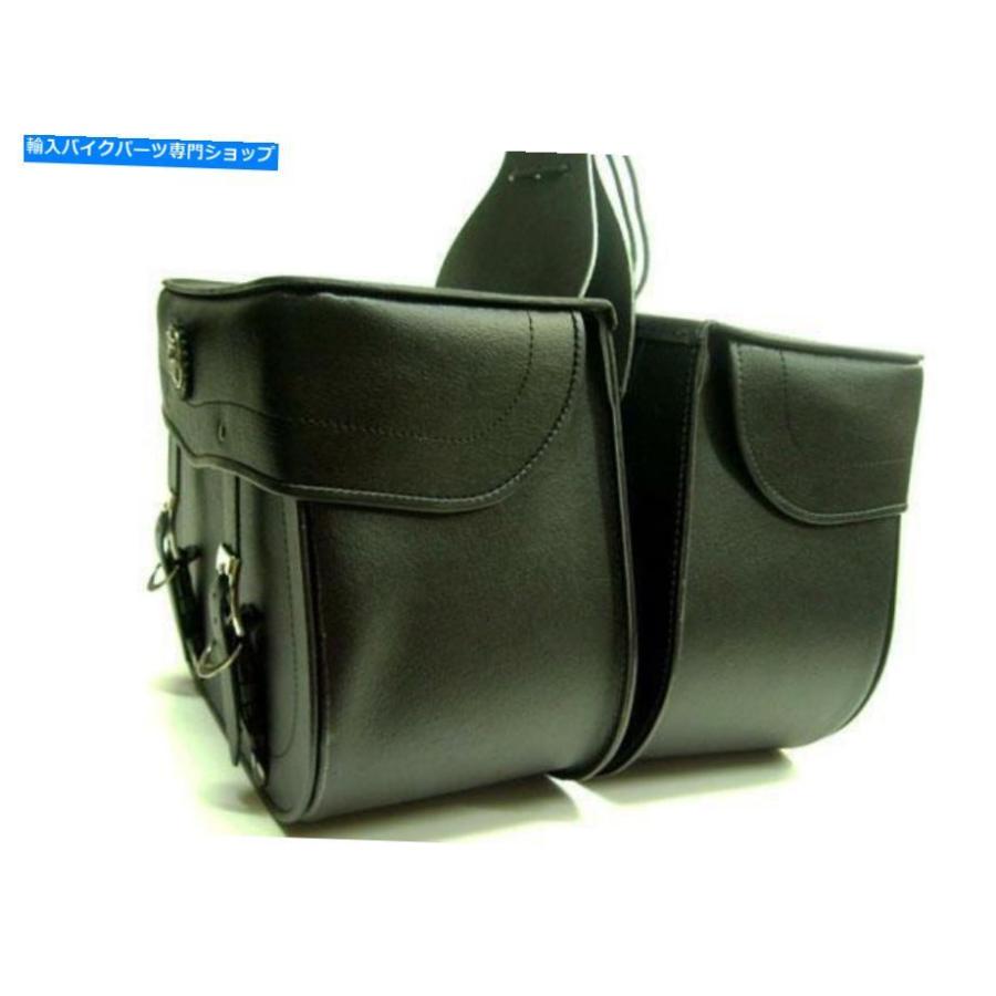 サイドバック 革の荷物散れのサドルバッグ旅行多機能ポーチバッグオートバイ Leather Luggage Studded Saddlebag Travel Multifunctional Pouch Bag Mの画像