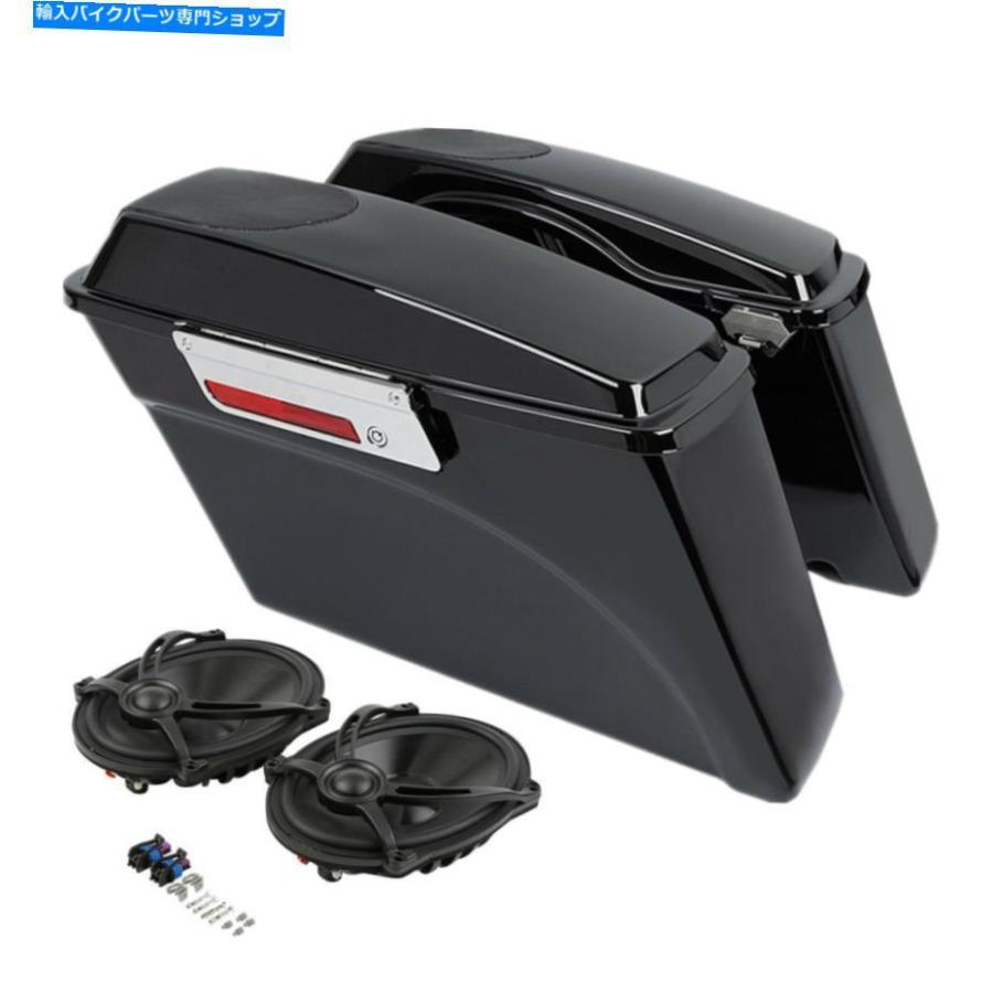 サイドバック サドルバッグトランクw / 5x7 ''スピーカーにフィットハーレーツーリングストリートグライド1994-2013 Saddlebag Trunk w/ 5x7'' Speake