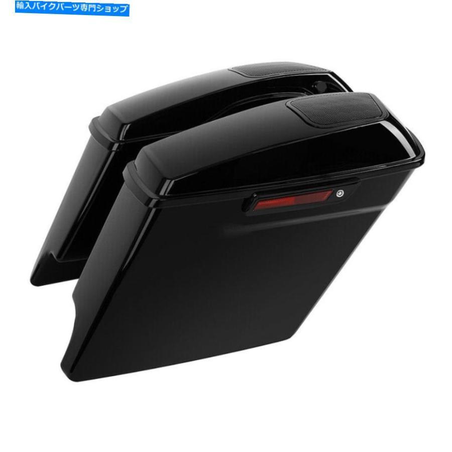 サイドバック 5 \"サドルバッグ6x9\""スピーカーカットアウト＆リアフェンダーフィットハーレーロードキング14-21 20 5\"" Saddlebag 6x9\"" Speaker Cutout"_1
