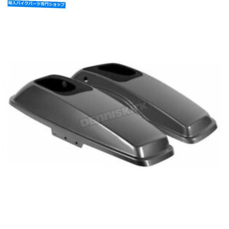 サイドバック HOGWORKZチャコールパールサドルバッグスピーカーLIDS - HW153010 HogWorkz Charcoal Pearl Saddlebag Speaker Lids - HW153010