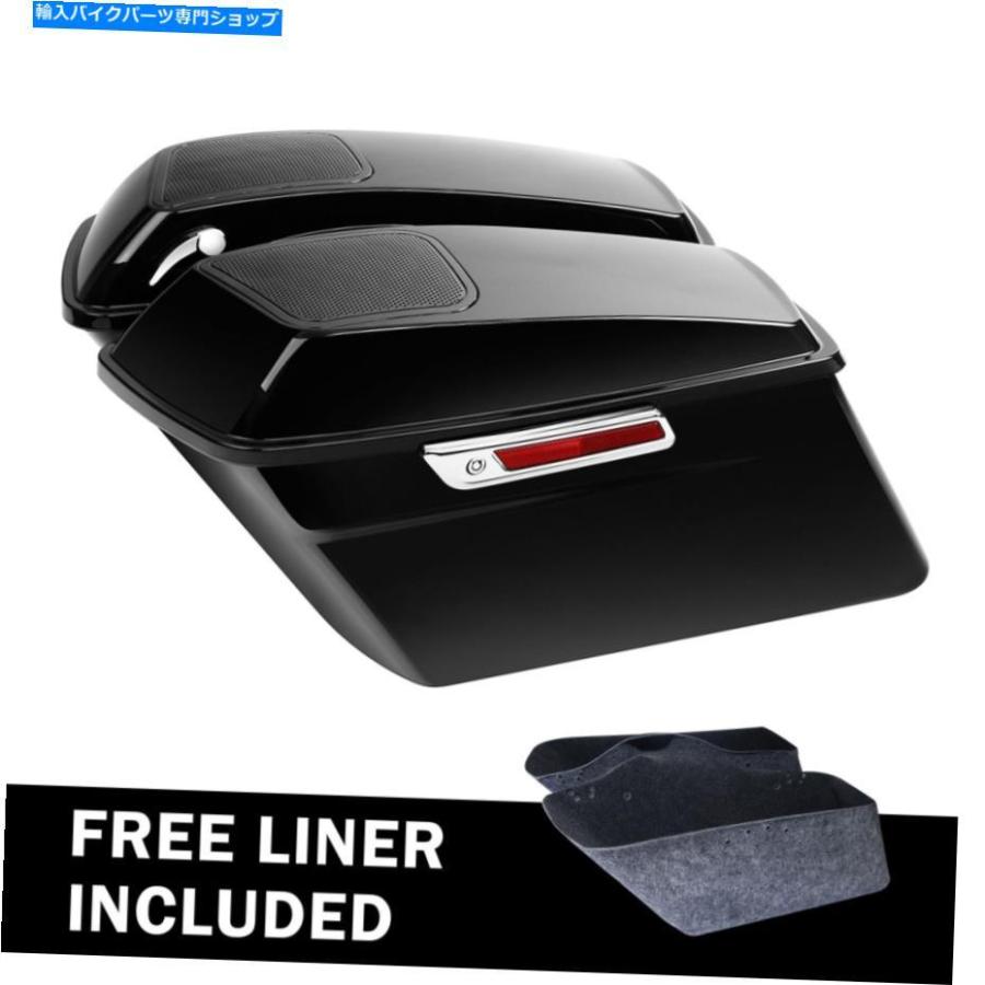 サイドバック ハードサドルバッグサドルバッグ6 x 9 \"ハーレーツーリングモデル2014-2021新しいスピーカー Hard Saddlebag Saddle Bag 6 x 9\" Speaker