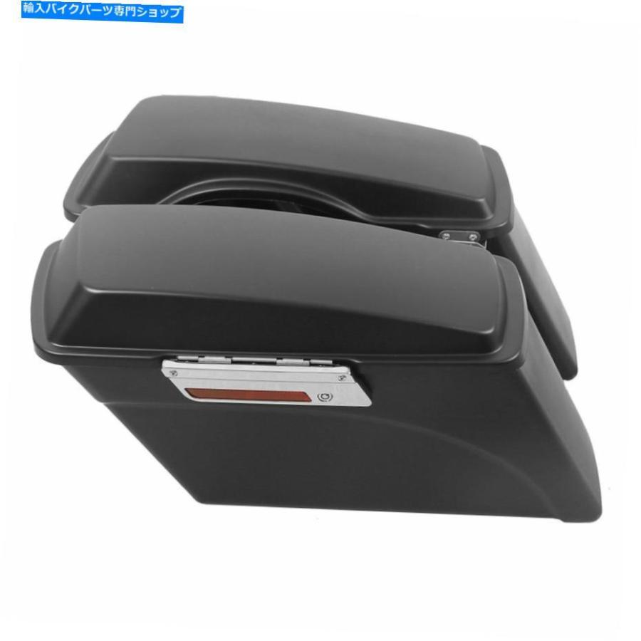 サイドバック ブラックハードサドルバッグサドルバッグ+ハーレーダビッドソンソフト Black Hard Saddlebags Saddle Bag+Conversion Brackets For Harlの画像