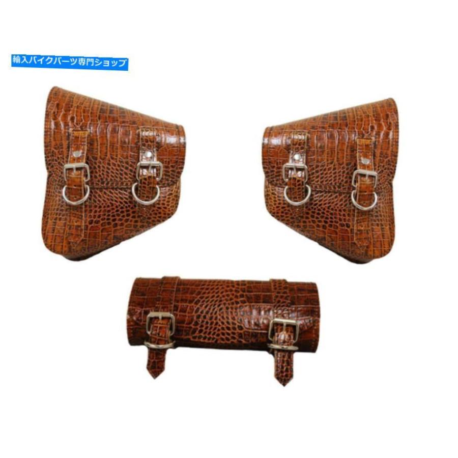 サイドバック La Rosa MatchレザーサドルバッグL＆Rサイド＆ツールバッグブラウンゲーター00-18ソフト La Rosa MATCH Leather Saddlebags L \u0026 R SIDE