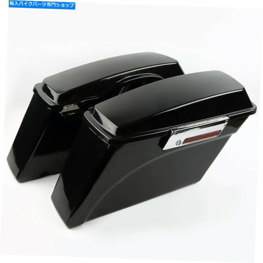 サイドバック ハーリーダイナワイドグライド08-17 DY1のためのハードサドルバッグセット Hard Saddlbags Set for Harley Dyna Wide Glide 08-17 DY1_1