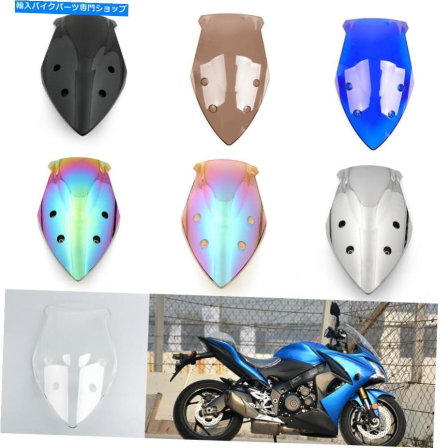 Windshield Suzuki GSX-S1000F 2015-2018の利益の耳あたらしいフロントウィンドシールド New Windscreen Windshield for SUZUKI GSX-S1000F 2015-2018 スクリーン-外装パーツ-バイク