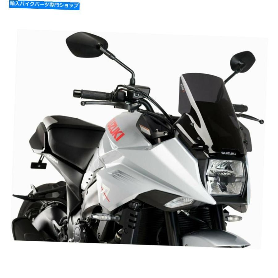 Windshield Puigツーリング映写幕 Puig Touring Screen 外装パーツ-バイク-スクリーン