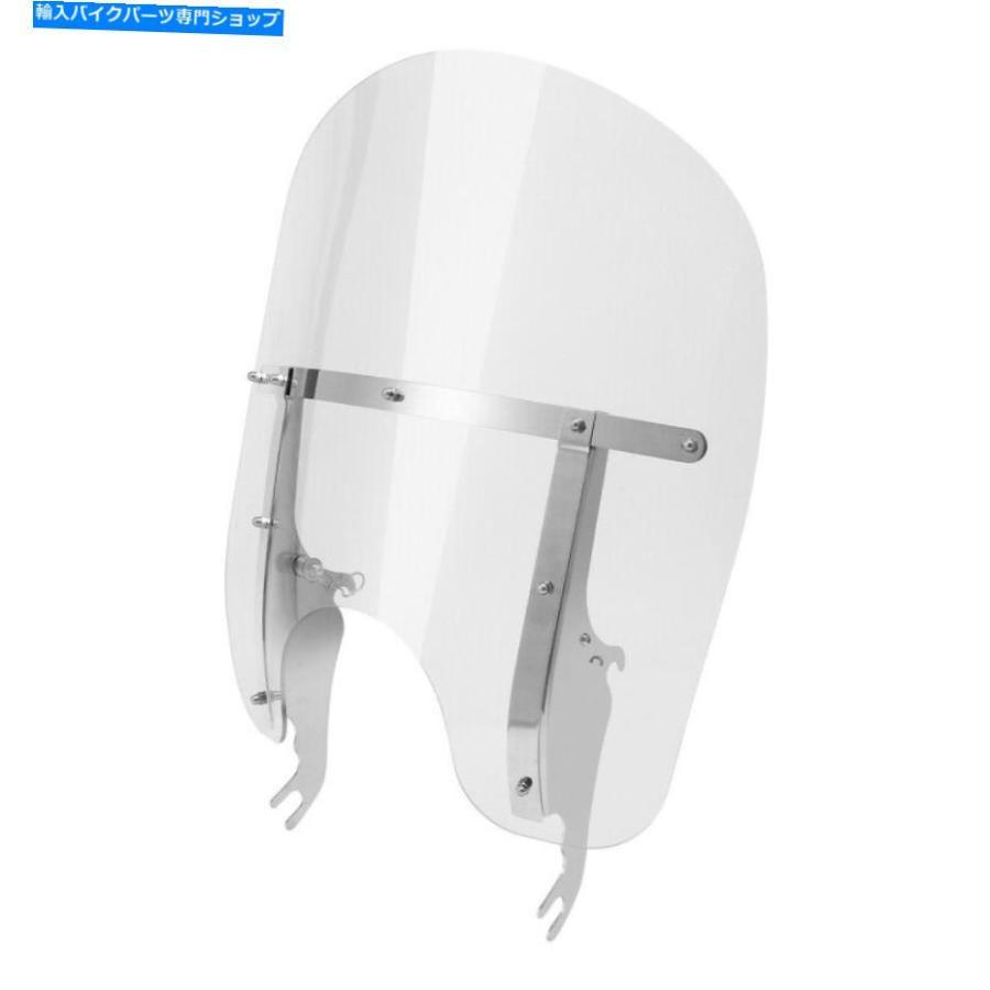 Windshield ハーレーヘリテージソフトクラシックFLSTC 00-17の利益の危なげないなフロントフロントガラスフィット Clear Windscreen Windshield Fit For Har スクリーン-車、バイク、自転車