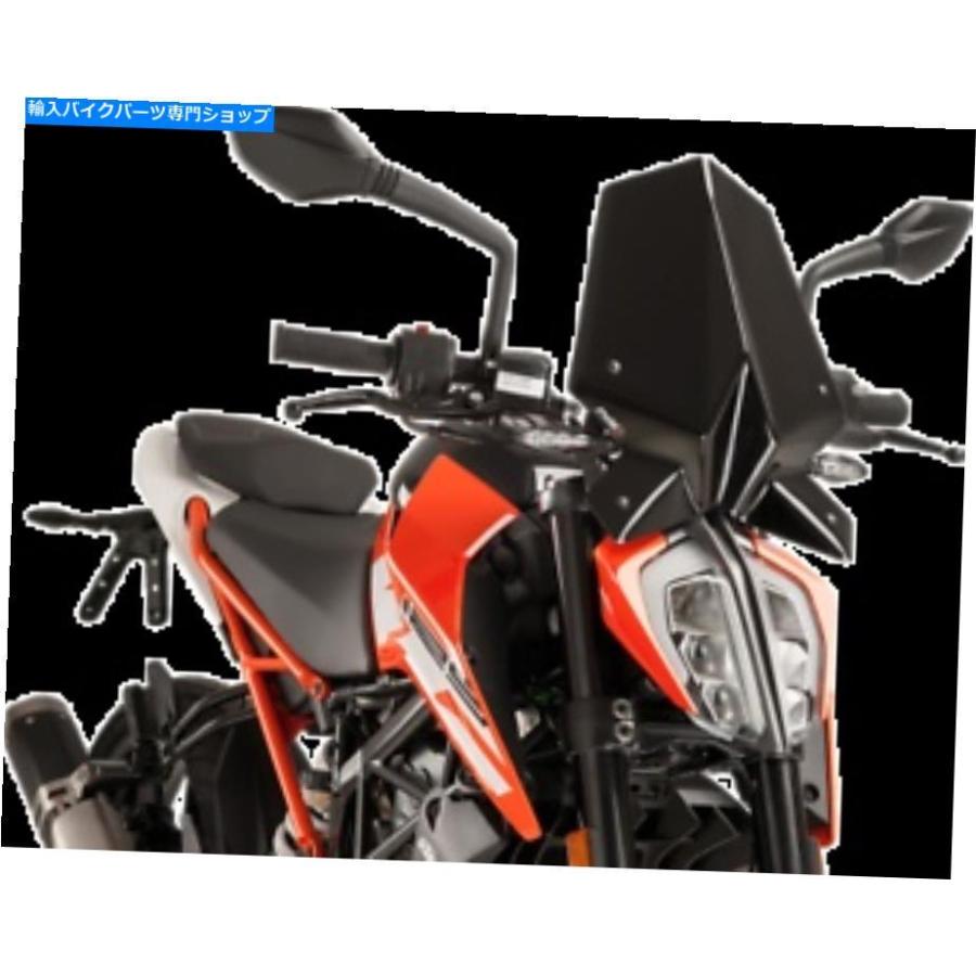 Windshield PUIG新時人向こう正面玻璃16-1 / 4 \"黒いこと - 9514N PUIG New Generation Windshield 16-1/4\"" Black - 9514N" 外装パーツ-バイク-車、バイク、自転車