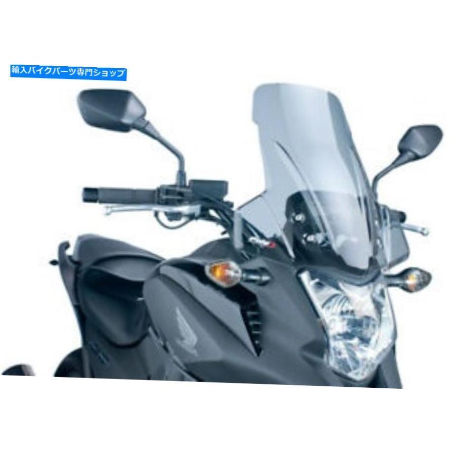 Windshield Puig Light Smoke Touring Windscreen / Windshield 2012-2015ホンダNC700X 5992H Puig Light Smoke Touring Windscreen/Windshield for 2 スクリーン-外装パーツ-車、バイク、自転車