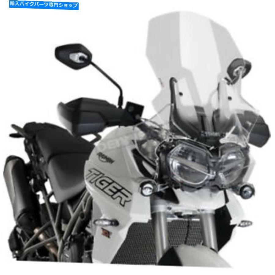 Windshield Puig Hi-Tech部分品クリアツーリングウインドシールド - 9656W Puig Hi-Tech Parts Clear Touring Windshield - 9656W バイク-車、バイク、自転車-外装パーツ